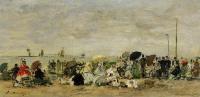 Boudin, Eugene - Beach Scene, Deauville